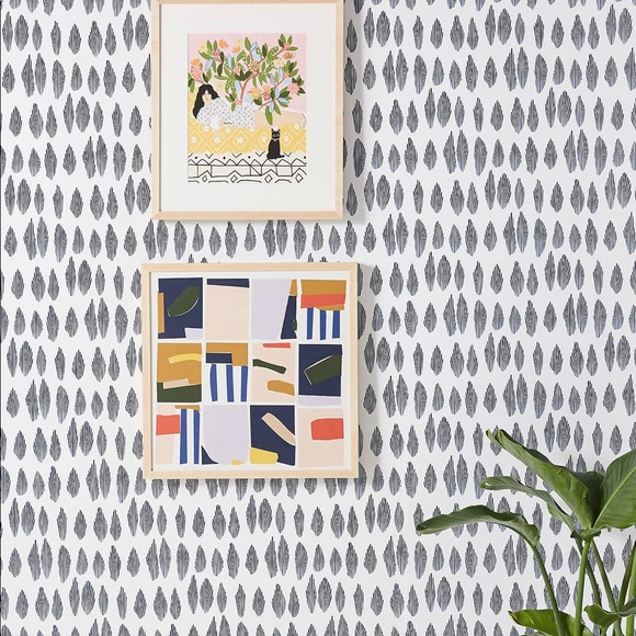 New Anthropologie Cascade Marine Wallpaper 2 Rolls